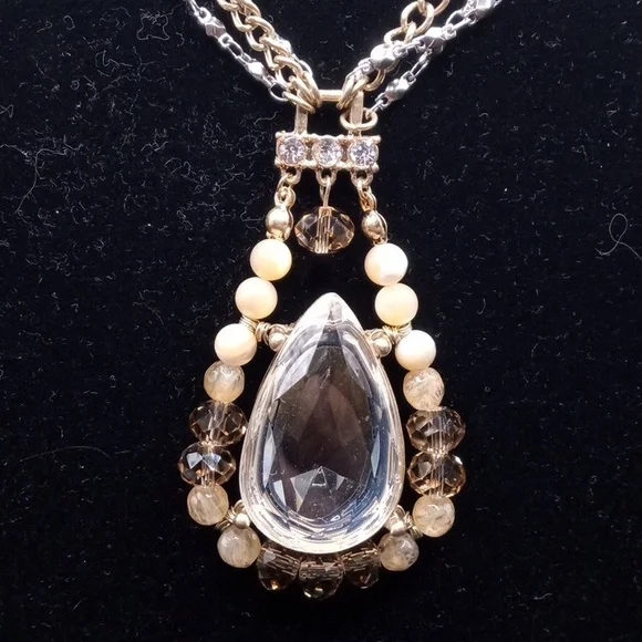 STAYEMENT NECKLACE/ 2 PRS EARRINGS - Picture 4 of 14